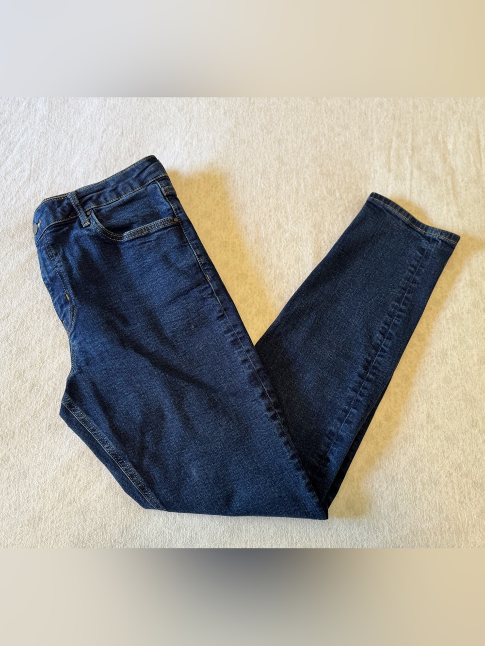 Boden High Rise Skinny Jeans Women’s Size 12L Long Dark Wash Blue Denim